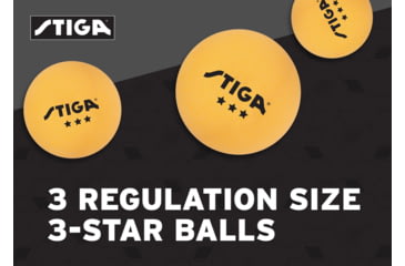 Image of STIGA Performance 2-Player Table Tennis Racket Set, Brown / Red, T1363