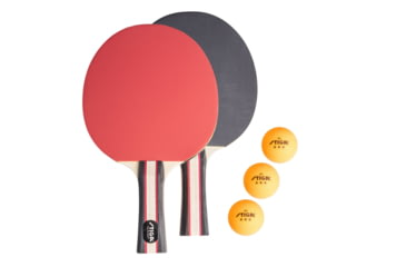 Image of STIGA Performance 2-Player Table Tennis Racket Set, Brown / Red, T1363