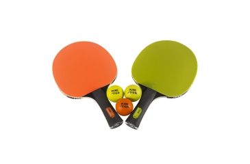 Image of Stiga Pure Color Advance Table Tennis Bat, 2 Player Set, Orange &amp; Green T159401