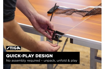 Image of STIGA Space Saver Woodgrain Edition Table Tennis Table, Woodgrain, T8460-2W