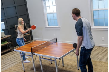 Image of STIGA Space Saver Woodgrain Edition Table Tennis Table, Woodgrain, T8460-2W