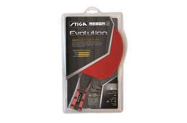 Image of Stiga Table Tennis Evolution Racket, Red, T1281