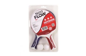 Image of Stiga Table Tennis Flow 2 Player Set, Red &amp; Blue, T1286