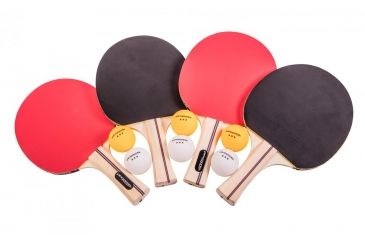 Image of Stiga Table Tennis Performance Player Sets, 4 Player Set, Red &amp; Black T1364