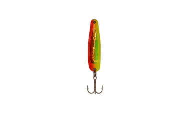 Image of Stinger Scorpion Spoon Lightweight Trolling Spoon, 2.25in .1oz., #5 VMC Hooks, Red Hot Trans Uv, XCU185TUV