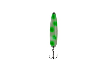 Image of Stinger Stinger Spoon Lightweight Trolling Spoon, 3.75in .3oz., #2 VMC Hooks, Green Flash Dot, S322