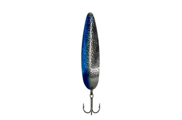 Image of Stinger Stinger Spoon Lightweight Trolling Spoon, 3.75in .3oz., #2 VMC Hooks, Silver Hammered, Blue Edge, SH53