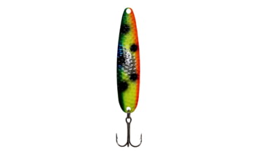 Image of Stinger Stinger Spoon Lightweight Trolling Spoon, 3.75in .3oz., #2 VMC Hooks, Silver Hammered, Blue Freakn Vegg, SH272