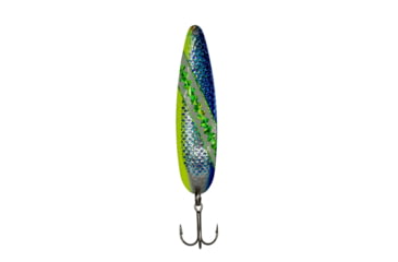 Image of Stinger Stinger Spoon Lightweight Trolling Spoon, 3.75in .3oz., #2 VMC Hooks, Silver Hammered, Modified Blue Dolphin, SH324