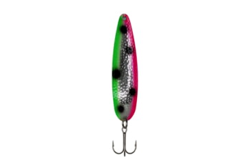 Image of Stinger Stinger Spoon Lightweight Trolling Spoon, 3.75in .3oz., #2 VMC Hooks, Silver Hammered, Watermelon, SHWM