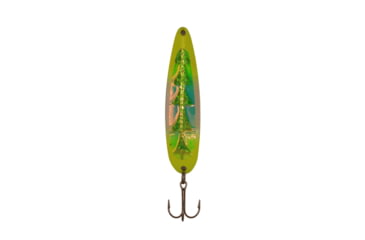 Image of Stinger Stingray Spoon Lightweight Trolling Spoon, 4.25in .4oz., #1 VMC Hooks, Yellow Jeans, NS432