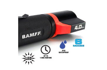 Image of STKR Concepts BAMFF 4.0XL- 400 Lumens Dual LED Flashlight, Black/ Red, 00156