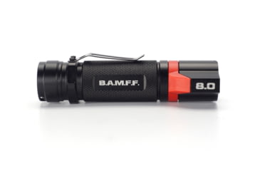 Image of STKR Concepts BAMFF 8.0- 800 Lumens Rechargeable Dual LED Flashlight, Black/ Red, 00341