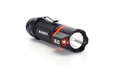 Image of STKR Concepts BAMFF 8.0- 800 Lumens Rechargeable Dual LED Flashlight, Black/ Red, 00341