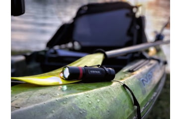 Image of STKR Concepts BAMFF 8.0- 800 Lumens Rechargeable Dual LED Flashlight, Black/ Red, 00341