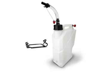 Image of STKR Concepts EZ5 Combo, 5 Gallon Utility Jug W/ Hose Bender And Floor Mount, White, 00104
