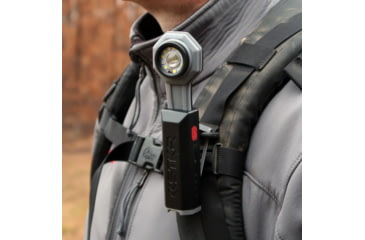 Image of STKR Concepts FLEXIT 4.0 1x 18650 Lithium Rechargeable 1x CREE LED Pocket Light, 400 Lumens, Black/Grey, 00168