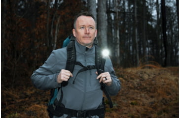 Image of STKR Concepts FLEXIT 4.0 1x 18650 Lithium Rechargeable 1x CREE LED Pocket Light, 400 Lumens, Black/Grey, 00168