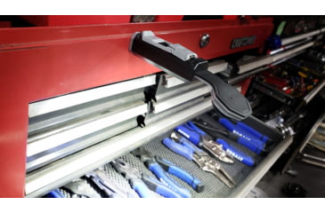 Image of STKR Concepts FLEXIT 4.0 1x 18650 Lithium Rechargeable 1x CREE LED Pocket Light, 400 Lumens, Black/Grey, 00168