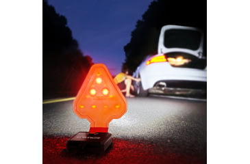 Image of STKR Concepts FLEXIT AUTO Roadside Flashlight Safety Combo Kit - A 200 Lumen, 3x AA Ultra-Flexible Roadside Safety LED Flashlight &amp; High-Vis Safety Vest, Orange, 00388