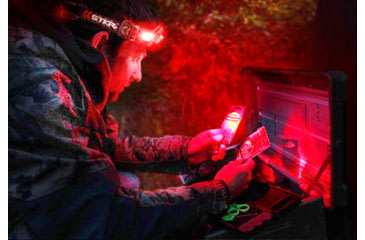 Image of STKR Concepts FLEXIT PRO 6.5 Headlamp, 650 Lumens, Black/ Red, 00387