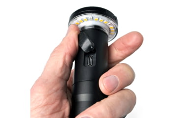 Image of STKR Concepts Fli PRO Telescoping Canopy Light, 8 Foot Extention, Removable Flashlight, Black, 12679