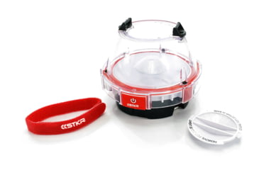 Image of STKR Concepts ILLUMiDOME- Mini Waterproof Lantern, Red, 00245, EDEMO1