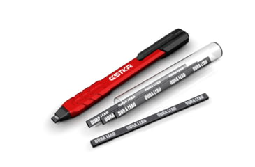 Image of STKR Concepts Mechanical Carpenter Pencil w/ 3 pieces of Lead, Red, 77629