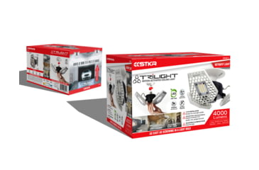 Image of STKR Concepts Trilight Motion Activated Garage/Work Light, 00342