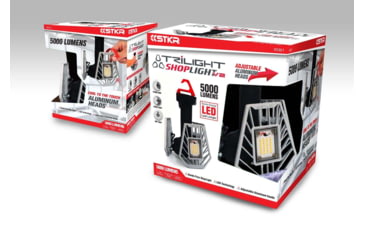 Image of STKR Concepts TRiLIGHT V2 ShopLight, 5000 Lumen, Silver, 00301