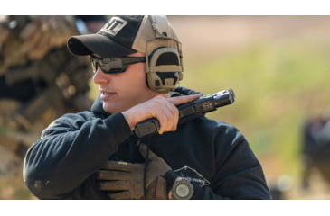 Image of STNGR Alpine Ballistic Sunglasses, Matte Black/Smoke, Medium/Large, AB-RHXL-VD4N