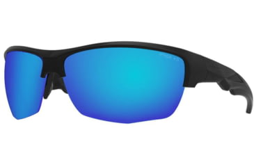Image of STNGR Hi-Speed Ballistic Sunglasses, Matte Black/Blue, Medium/Large, JC-TI3P-N1IN