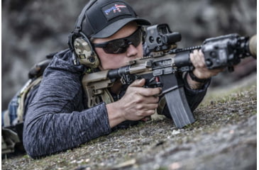 Image of STNGR Lo-Drag Ballistic Sunglasses, Matte Black/Smoke/Clear,Non-Polarized, Medium/Large, 6K-8O41-JV3L