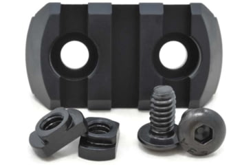 Image of STNGR M-Lok 3 Slot Picatinny Rail Section, Black, 9Y-RTNI-WELB