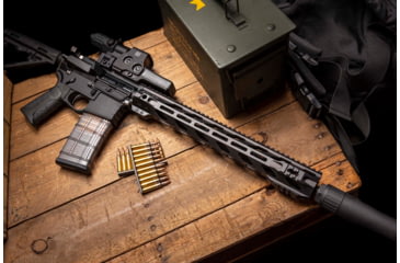 Image of STNGR RPTR M-Lok Free Float Handguard for AR15/M4, Anodized Black, 15 in, 15RM