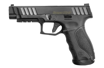 Image of Stoeger STR-9F Pistol, 9mm Luger, 4.68in barrel, black polymer frame, integrated polymer grip, recoil operated semi-automatic, fixed white 3-dot, 17 round magazine, SGSTR9F9MM4.681FRRMPG