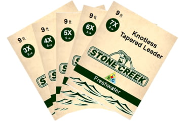 Image of Stone Creek Looped Leader, 9ft, 6X, Clear, SCL96XC