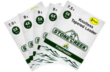Image of Stone Creek Looped Leaders, 9ft, 6X, 3 Pack, Clear, SCL96XC-3