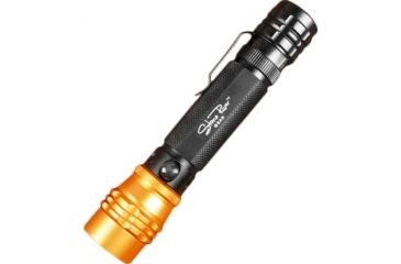 Image of Stone River Gear Adjustable Focus Rechargeable LED Charges with USB in Wall, Car or Computer 200 Lumens High Beam Charges Cell Phone, Black/Orange,  SRG2RFL