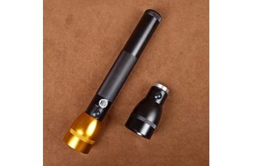 Image of Stone River Gear Adjustable Focusing 3D LED Flashlight 250 Lumens, Black-Orange, 12 SRG3DFL