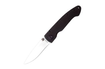 Image of Stone River Gear Ceramic Folding Knife w/Carbon Fiber Handle, Grey/Black, 6.5 SRG2CFW