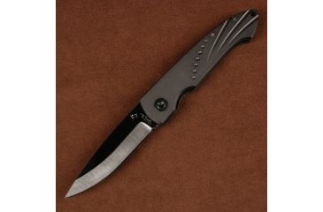 Image of Stone River Gear Ceramic Folding Knife with Titanium Coated Aluminum Handle, Grey-Black, 7.5 SRG3TLB