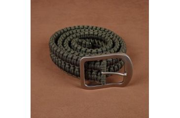 Image of Stone River Gear Paracord Survival Belt, Green, Medium SRG1SBMG