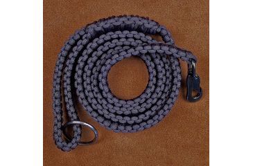 Image of Stone River Gear Standard Paracord Dog Leash w/Sturdy Quick Release Collar Clip,Black SRG1DLB