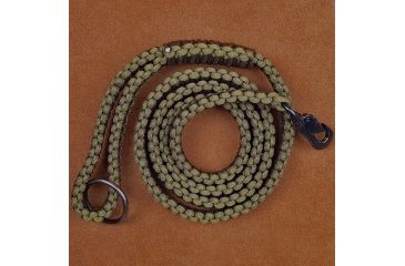 Image of Stone River Gear Standard Paracord Dog Leash w/Sturdy Quick Release Collar Clip,Green SRG1DLG