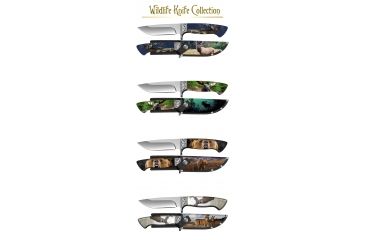 Image of Stone River Gear Wildlife Themed Hunting Knife Collection, Multi Color, SRGWKC1