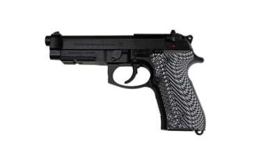 Image of Stoner CNC Beretta 92 Slash and Burn G10 Gun Grips Fits 92FS/96 M9 Series Pistol, Grey Black, STO-BR-B92-SB-GRB