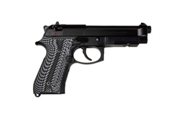 Image of Stoner CNC Beretta 92 Slash and Burn G10 Gun Grips Fits 92FS/96 M9 Series Pistol, Grey Black, STO-BR-B92-SB-GRB