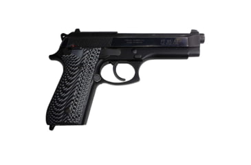 Image of Stoner CNC Beretta 92 Slash and Burn G10 Gun Grips Fits 92FS/96 M9 Series Pistol, Grey Black, STO-BR-B92-SB-GRB