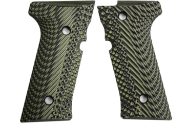 Image of Stoner CNC Beretta Vertec and M9A3 Slash and Burn G10 Gun Grips Fits Vertec and M9A3 Series, OD Green Black, STO-BR-VTEC-SB-ODG